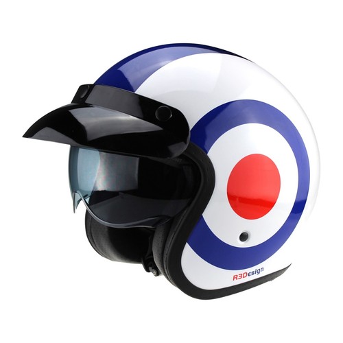 Open face motorbike motorcycle - open,